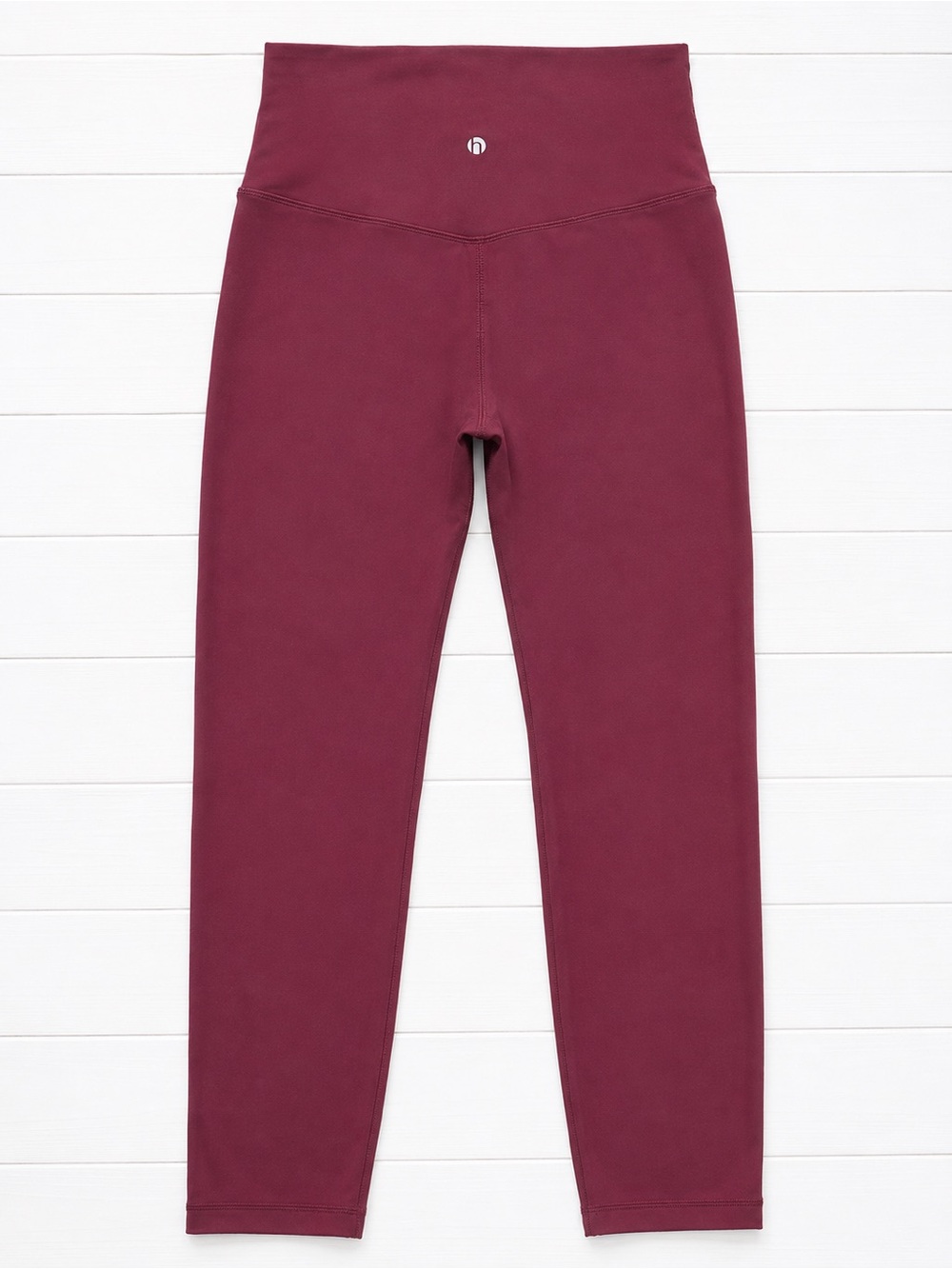 High-Waist Leggings in Deep Burgundy - Women's Everyday Activewear